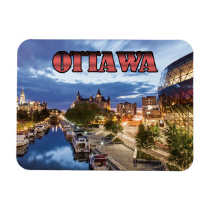 Ottawa bij schemering magneet