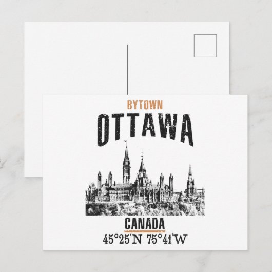 Ottawa Briefkaart (Voorkant / Achterkant)