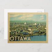 Ottawa Briefkaart Canada Vintage Travel (Voorkant / Achterkant)