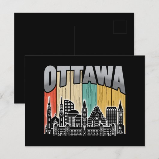 Ottawa Canada Briefkaart (Voorkant / Achterkant)