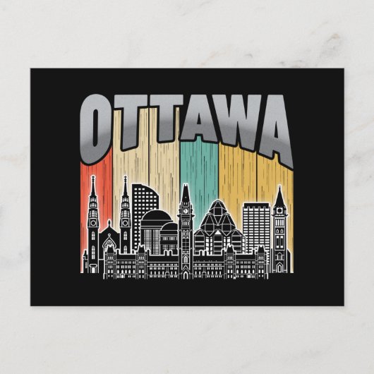 Ottawa Canada Briefkaart (Voorkant)