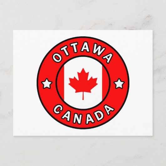 Ottawa Canada Briefkaart (Voorkant)