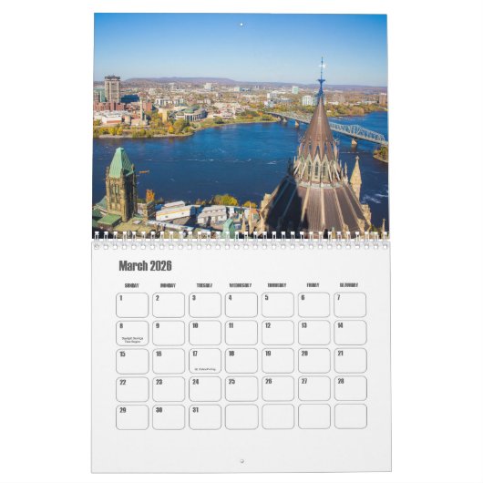 Ottawa-Canada Calendar Kalender (Mar 2026)