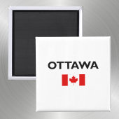Ottawa Canada Canadian Flag Light Color Magneet