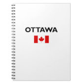 Ottawa Canada Canadian Flag Light Color Notitieboek (Voorkant)