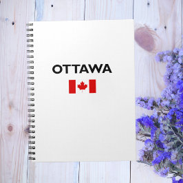 Ottawa Canada Canadian Flag Light Color Notitieboek