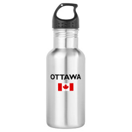 Ottawa Canada Canadian Flag Light Color Waterfles