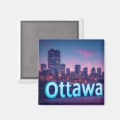 Ottawa Canada Hoofdstad Reis Souvenir 🗺️ Magneet (Voorkant / Achterkant)