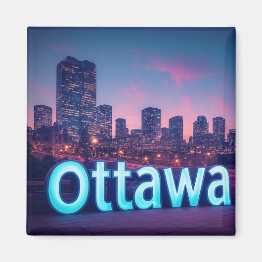 Ottawa Canada Hoofdstad Reis Souvenir 🗺️ Magneet (Voorkant)