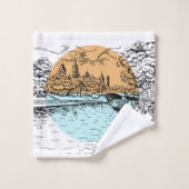 Ottawa Canada Illustratie handdoekset Bad Handdoek (Wasdoekje)