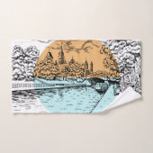 Ottawa Canada Illustratie handdoekset Bad Handdoek (Handdoek)