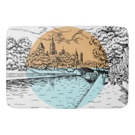 Ottawa Canada Illustration bat mats Badmat