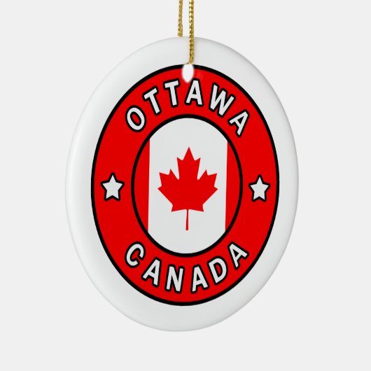 Ottawa Canada Keramisch Ornament (Rechts)