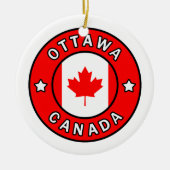 Ottawa Canada Keramisch Ornament (Voorkant)