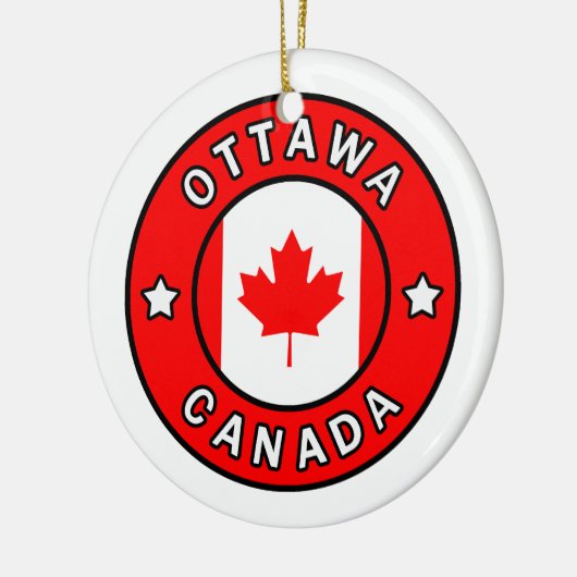 Ottawa Canada Keramisch Ornament (Links)
