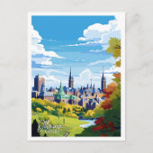 Ottawa Canada  kunst reisillustratie Briefkaart (Voorkant)