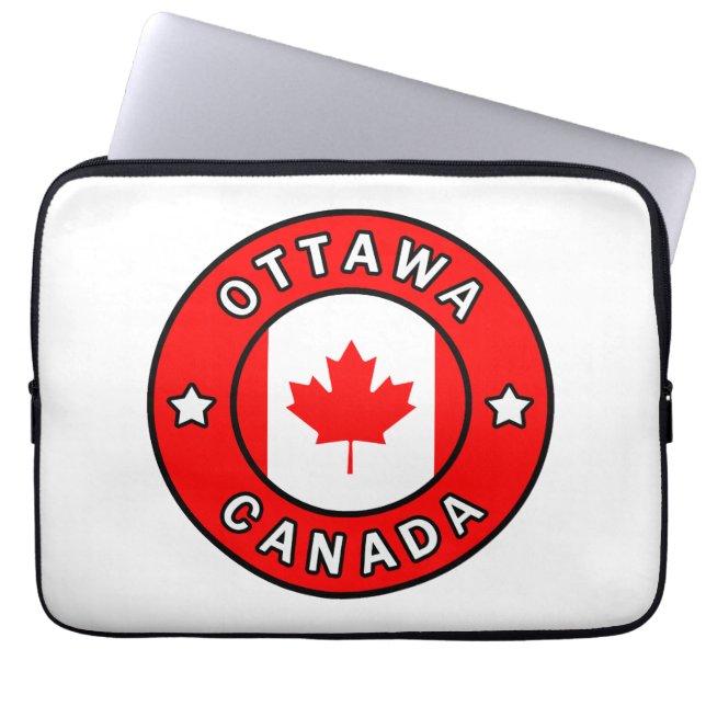 Ottawa Canada Laptop Sleeve (Voorkant)