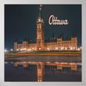 Ottawa Canada Ontario Parliament Hill Poster (Voorkant)
