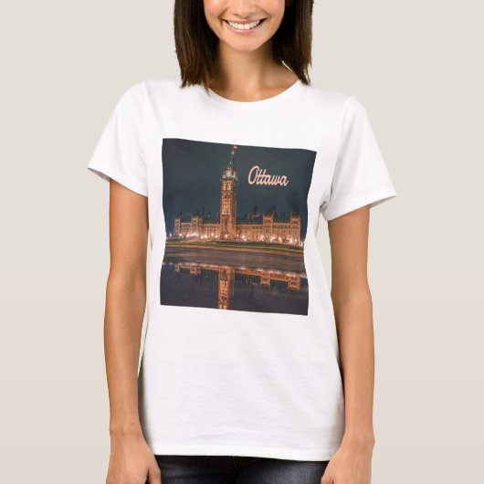 Ottawa Canada Ontario Parliament Hill T-shirt (Voorkant)