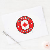 Ottawa Canada Ovale Sticker (Envelop)