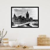 Ottawa Canada Parlement Gebouwen 1922 Poster (Keuken)