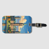 Ottawa Canada Parlementsgebouw, City Skyline Bagagelabel (Voorkant (horizontaal))