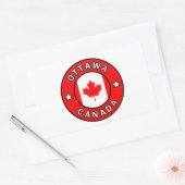 Ottawa Canada Rechthoekige Sticker (Envelop)