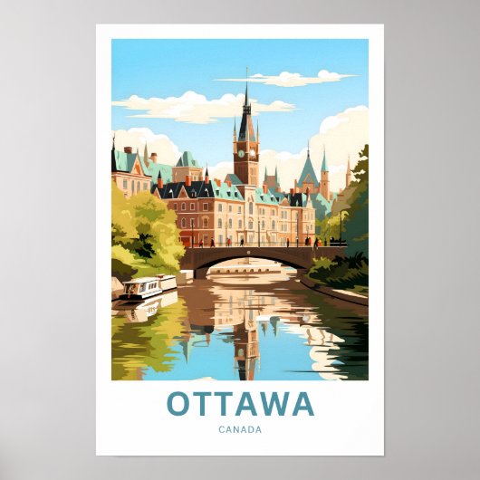 Ottawa Canada Reisprint Poster (Voorkant)