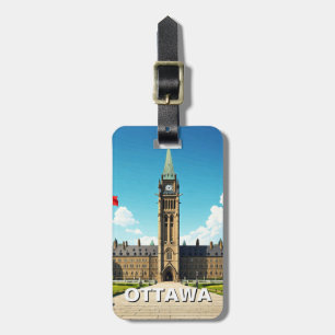 Ottawa Canada Reizen Bagagelabel