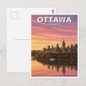 Ottawa Canada Reizen Briefkaart (Voorkant / Achterkant)
