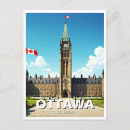 Ottawa Canada Reizen Briefkaart