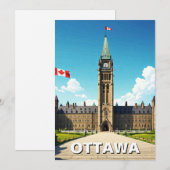 Ottawa Canada Reizen Feestdagenkaart (Voorkant / Achterkant)