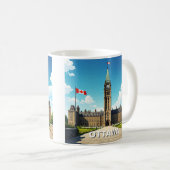 Ottawa Canada Reizen Koffiemok (Voorkant rechts)
