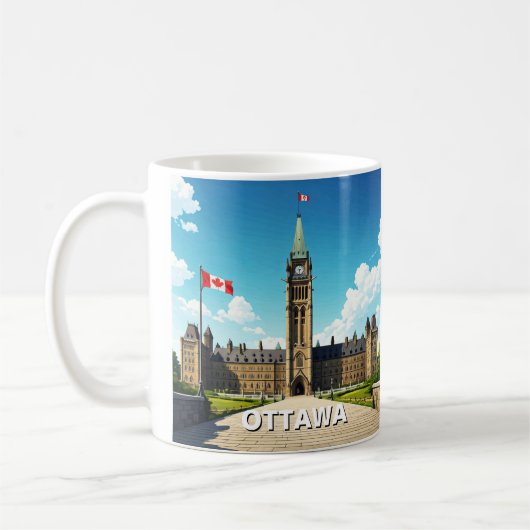 Ottawa Canada Reizen Koffiemok (Links)