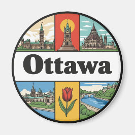Ottawa Canada Reizen Magneet