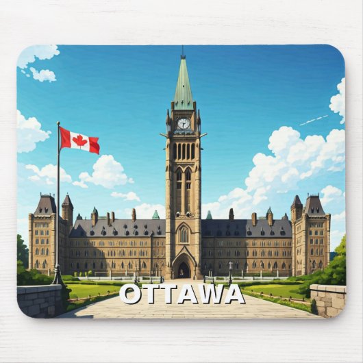 Ottawa Canada Reizen Muismat (Voorkant)