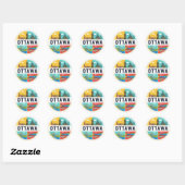 Ottawa Canada Reizen Ronde Sticker (Vel)