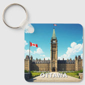 Ottawa Canada Reizen Sleutelhanger (Voorkant)