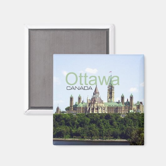 Ottawa Canada Reizen Souvenir Koelkast Magnet (Voorkant / Achterkant)