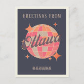 Ottawa Canada retro  groeten Briefkaart (Voorkant)