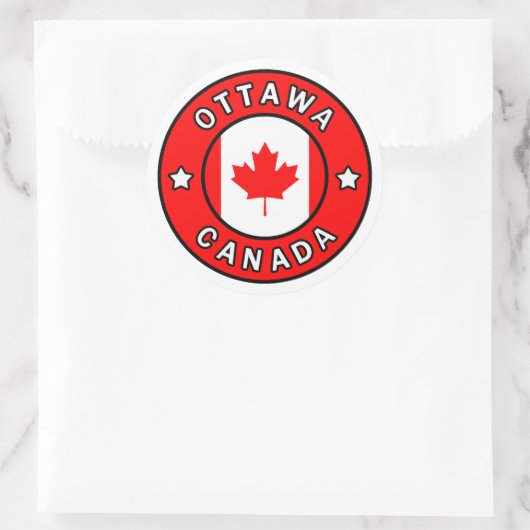 Ottawa Canada Ronde Sticker (Tas)