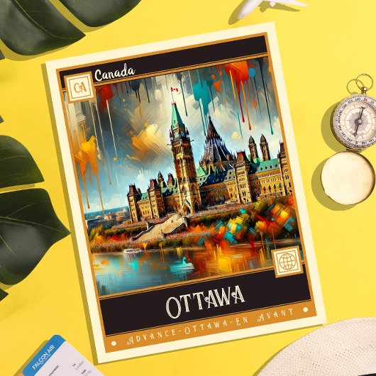Ottawa Canada |  schilderij Briefkaart