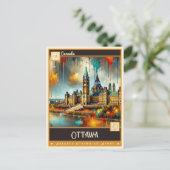 Ottawa Canada |  schilderij Briefkaart (Staand voorkant)