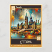 Ottawa Canada |  schilderij Briefkaart (Voorkant)