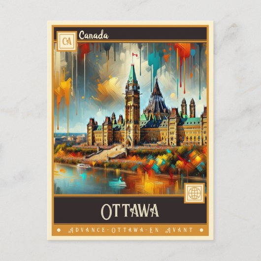 Ottawa Canada |  schilderij Briefkaart (Voorkant)