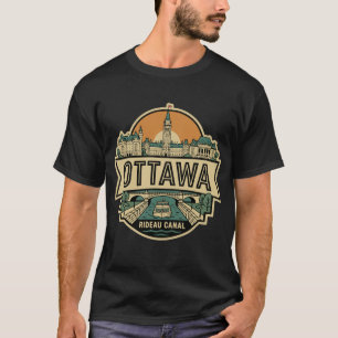 Ottawa Canada Silhouet Reis Vintage T-shirt