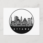 Ottawa Canada Skyline Briefkaart (Voorkant)