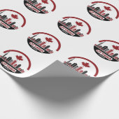 Ottawa Canada skyline Cadeaupapier (Hoek)