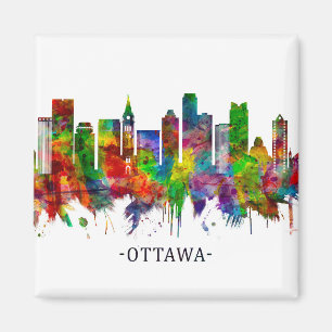Ottawa Canada Skyline Magneet
