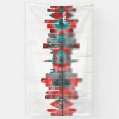 Ottawa Canada Skyline Spandoek (Verticaal)